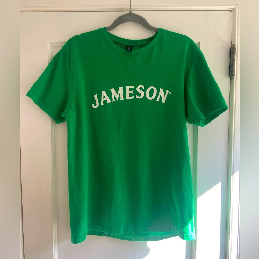 Jameson Whiskey T-Shirt Green Medium 100% Cotton